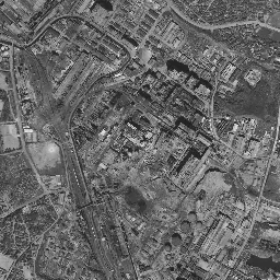 大牟田 (三井三池炭鉱跡)周辺の 1961〜1969 年の空中写真