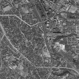 大牟田 (三井三池炭鉱跡)周辺の 1961〜1969 年の空中写真