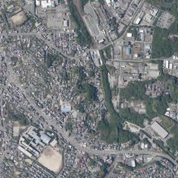 大牟田 (三井三池炭鉱跡)周辺の現在の空中写真