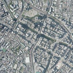 大崎ガーデンシティ周辺の現在の空中写真