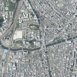 大崎ガーデンシティ周辺の現在の空中写真