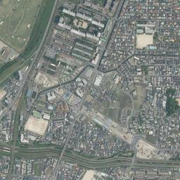 男山団地周辺の現在の空中写真