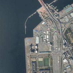 ポートアイランド周辺の現在の空中写真