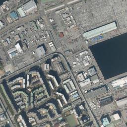 ポートアイランド周辺の現在の空中写真