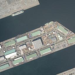 ポートアイランド周辺の現在の空中写真