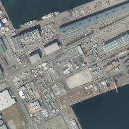 ポートアイランド周辺の現在の空中写真