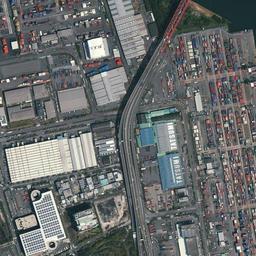 南港ポートタウン周辺の現在の空中写真