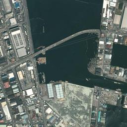 南港ポートタウン周辺の現在の空中写真