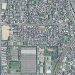 洛西ニュータウン周辺の現在の空中写真