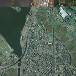 竜ヶ崎ニュータウン周辺の現在の空中写真