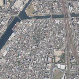 ささしまライブ周辺の現在の空中写真