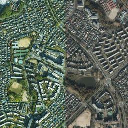 千里ニュータウン (千里中央)周辺の現在の空中写真
