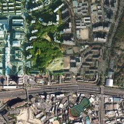 千里ニュータウン (千里中央)周辺の現在の空中写真