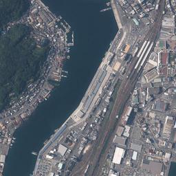 あるかぽーと (下関臨海部)周辺の現在の空中写真