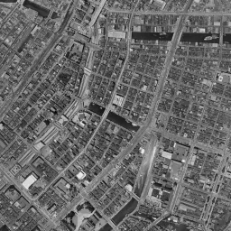 汐留シオサイト周辺の 1961〜1969 年の空中写真