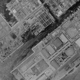 汐留シオサイト周辺の 1961〜1969 年の空中写真