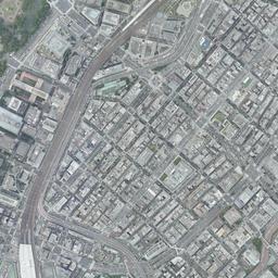 汐留シオサイト周辺の現在の空中写真