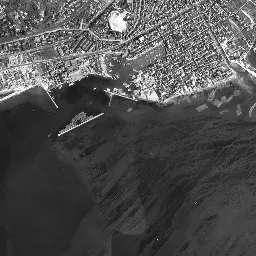 商工センター (広島西部埋立地)周辺の 1961〜1969 年の空中写真