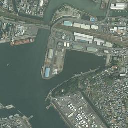 田子の浦港周辺の現在の空中写真