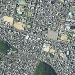 サンポート高松周辺の現在の空中写真