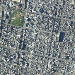 サンポート高松周辺の現在の空中写真