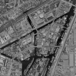 高輪ゲートウェイシティ周辺の 1961〜1969 年の空中写真