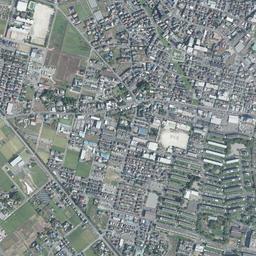武里団地周辺の現在の空中写真