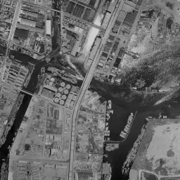 天王洲周辺の 1961〜1969 年の空中写真