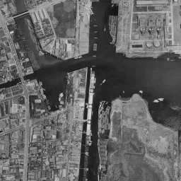 天王洲周辺の 1961〜1969 年の空中写真