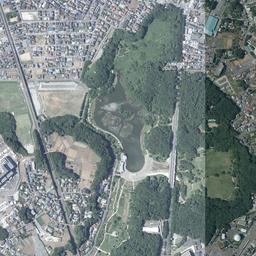 常盤平団地周辺の現在の空中写真