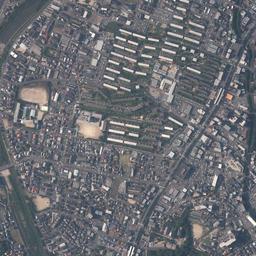 徳力団地周辺の現在の空中写真
