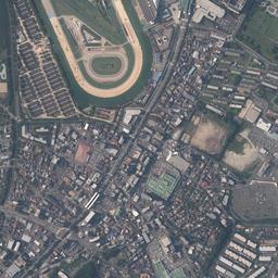 徳力団地周辺の現在の空中写真