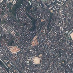 徳力団地周辺の現在の空中写真