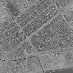 苫小牧港 (西港)周辺の 1961〜1969 年の空中写真