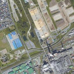 苫小牧港 (西港)周辺の現在の空中写真
