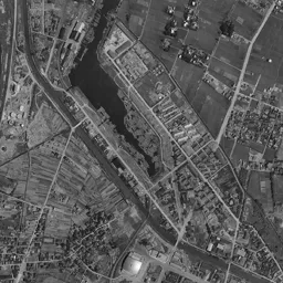 富山駅北 (富岩運河環水公園)周辺の 1961〜1969 年の空中写真