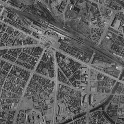富山駅北 (富岩運河環水公園)周辺の 1961〜1969 年の空中写真