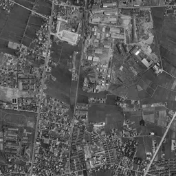 富山駅北 (富岩運河環水公園)周辺の 1961〜1969 年の空中写真