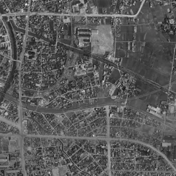 富山駅北 (富岩運河環水公園)周辺の 1961〜1969 年の空中写真