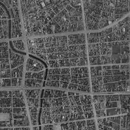 富山駅北 (富岩運河環水公園)周辺の 1961〜1969 年の空中写真