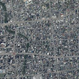 富山駅北 (富岩運河環水公園)周辺の現在の空中写真