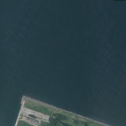富山新港 (新湊)周辺の現在の空中写真