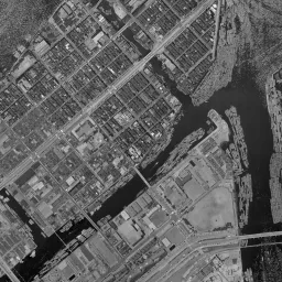 豊洲周辺の 1961〜1969 年の空中写真