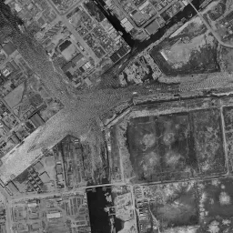 豊洲周辺の 1961〜1969 年の空中写真