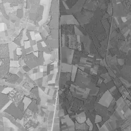 筑波研究学園都市周辺の 1961〜1969 年の空中写真