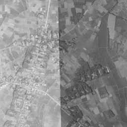 筑波研究学園都市周辺の 1961〜1969 年の空中写真