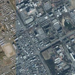 筑波研究学園都市周辺の現在の空中写真