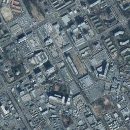 筑波研究学園都市周辺の現在の空中写真