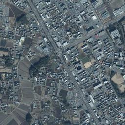 筑波研究学園都市周辺の現在の空中写真