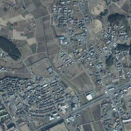筑波研究学園都市周辺の現在の空中写真
